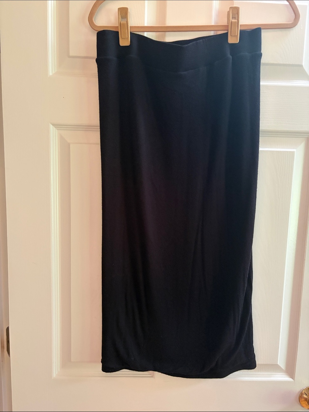 ATM Anthony Thomas Melillo Black Stretch Pencil Skirt
